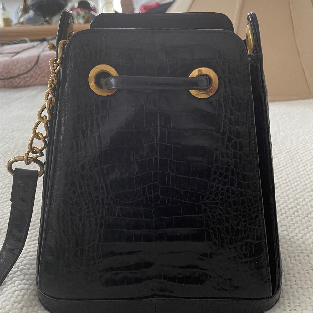 Black Leather Handbag